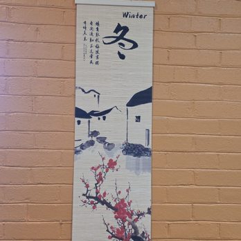 AGOGO - The interior of the restaurant with banners representing each Season of the year. - Asian Fusion Near Me - Roanoke, Virginia
