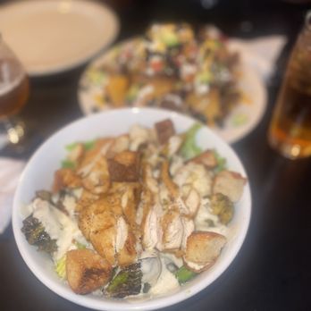 Ed & Mary's - a plate of chicken salad and a glass of beer - American Near Me - Jersey City, New Jersey Ed & Mary's - a plate of chicken salad and a glass of beer - American Near Me - Jersey City, New Jersey