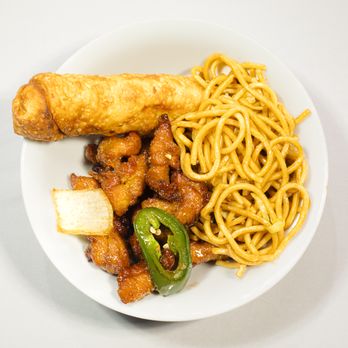 Happy Dragon - a plate of chinese food - Chinese Near Me - Bakersfield, California