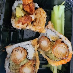 Shrimp tempura sushi Shrimp tempura sushi