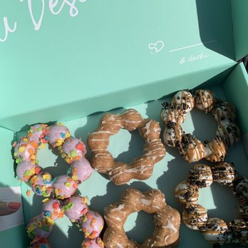 Dochi - Taro pebbles, glazed ube, cookies & cream w/ cookie butter - Donuts Near Me - Seattle, Washington