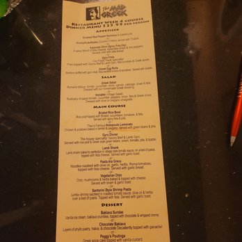 The Mad Greek - Lawrence Restaurant Week Menu - Italian Near Me - Lawrence, Kansas The Mad Greek - Lawrence Restaurant Week Menu - Italian Near Me - Lawrence, Kansas