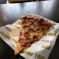 A slice of pizza. So good I went back for more.