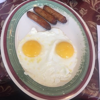 Gilchrist Offshore Restaurant - Beef sausage and sunny side up eggs - Breakfast & Brunch Near Me - Egg Harbor City, New Jersey Gilchrist Offshore Restaurant - Beef sausage and sunny side up eggs - Breakfast & Brunch Near Me - Egg Harbor City, New Jersey