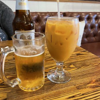 Tho One Thai Eatery - SINGHA Thai Beer and Thai Iced Tea - Thai Near Me - La Verne, California