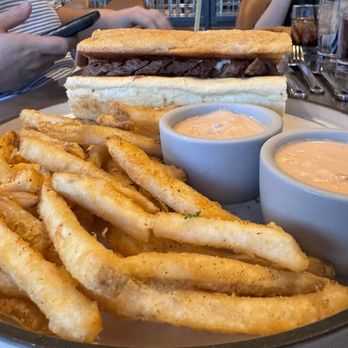 WSKY Stadium - Steak sandwich with fries - Sports Bars Near Me - Las Vegas, Nevada