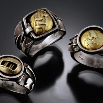Vrooman Designs - 18k gold and sterling mens Avalon rings handmade by Vrooman Designs Studios in Asheville, NC - Jewelry Near Me - Asheville, North Carolina Vrooman Designs - 18k gold and sterling mens Avalon rings handmade by Vrooman Designs Studios in Asheville, NC - Jewelry Near Me - Asheville, North Carolina