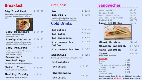 Menu photo 1 Pam's Cafe 88 Nudgee Beach, QLD Menu photo 1 Pam's Cafe 88 Nudgee Beach, QLD