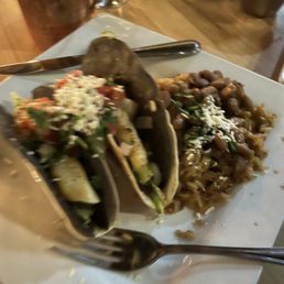 Fish tacos- very dry! Fish tacos- very dry!