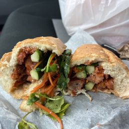 Pork Bahn Mi Sandwich