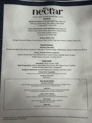 Menu photo 2 Nectar Old Town Bluffton Bluffton, SC Menu photo 2 Nectar Old Town Bluffton Bluffton, SC