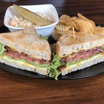 Big Apple Deli - Pastrami sandwich with coleslaw and chips - Bagels Near Me - Puerto Vallarta, JAL