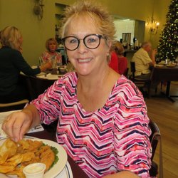 Royal Oaks Golf Club - Enjoying my lunch.
