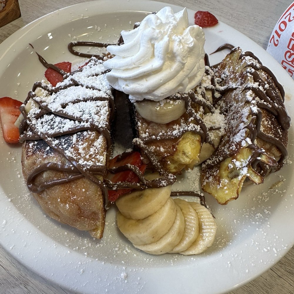 Loaded Cafe - Long Beach - Strawberry Concha Nutella Plate - American Near Me - Long Beach, California Loaded Cafe - Long Beach - Strawberry Concha Nutella Plate - American Near Me - Long Beach, California