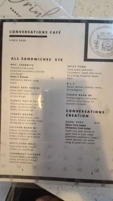 Menu photo 5 Conversations Honolulu, HI