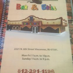 Chavas Bar and Grill - Menu