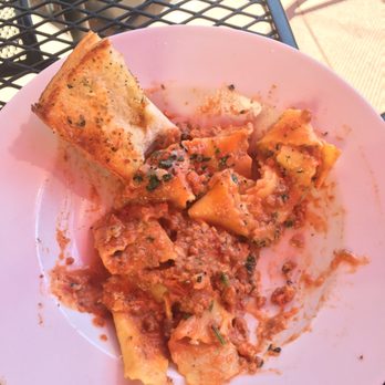 Angelo’s Taverna - 1/2 of the Papperdelle Bolognese- so delicious!! A must try - Italian Near Me - Denver, Colorado