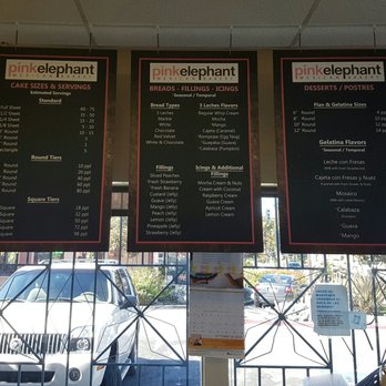 Pink Elephant Bakery - Menu Boards - Bakeries Near Me - San Jose, California Pink Elephant Bakery - Menu Boards - Bakeries Near Me - San Jose, California