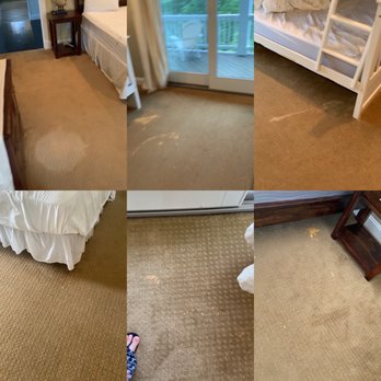 Outer Beaches Realty - Carpet stains in several rooms - Property Management Near Me - Avon, North Carolina