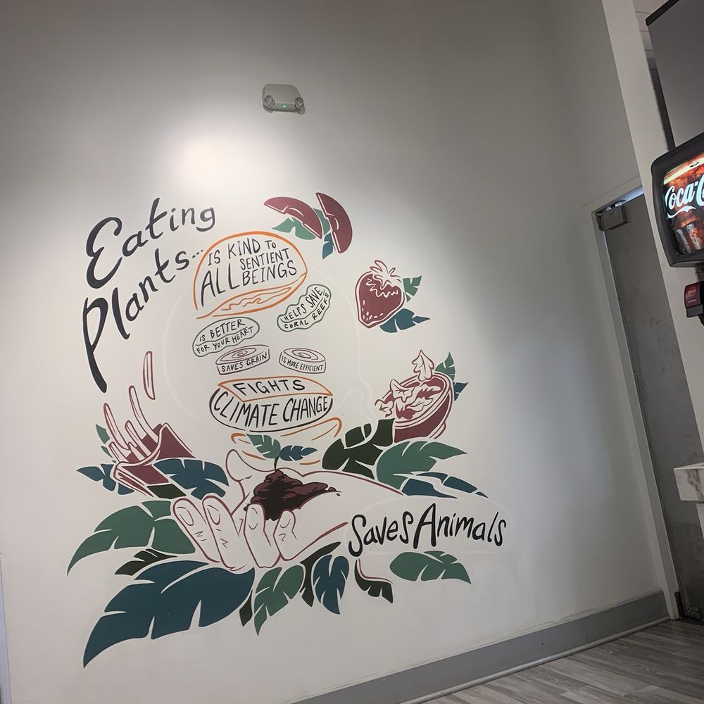 Elephant And Vine - Inside mural - Vegan Near Me - Evanston, Illinois
