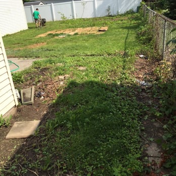 Mathews Family Landscaping - Canton home backyard before - Landscaping Near Me - Flat Rock, Michigan Mathews Family Landscaping - Canton home backyard before - Landscaping Near Me - Flat Rock, Michigan