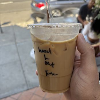 Laguna Coffee Company - Iced hazelnut latte with oat milk - Coffee & Tea Near Me - Laguna Beach, California Laguna Coffee Company - Iced hazelnut latte with oat milk - Coffee & Tea Near Me - Laguna Beach, California