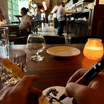 Gin Gin's - GR coaster artist - Cocktail Bars Near Me - Grand Rapids, Michigan