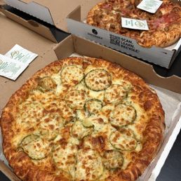 Sizzling Pickle Pizza & Meat Lovers Pizza Sizzling Pickle Pizza & Meat Lovers Pizza