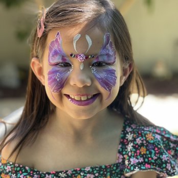 OC Face Paint - Butterfly face painting by Nina at OC Face Paint. - Makeup Artists Near Me OC Face Paint - Butterfly face painting by Nina at OC Face Paint. - Makeup Artists Near Me
