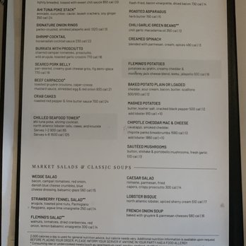 Fleming’s Prime Steakhouse & Wine Bar - Menu - Steakhouses Near Me - Tulsa, Oklahoma