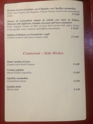 Menu photo 2 Le Pietre Vive Castelnuovo Berardenga, SI