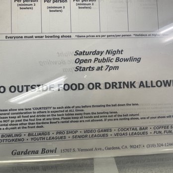 Gardena Bowl - Policies 2023 - Pool Halls Near Me - Gardena, California Gardena Bowl - Policies 2023 - Pool Halls Near Me - Gardena, California