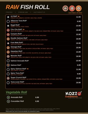 Menu photo 8 Kozi Sushi&Ramen Conyers, GA Menu photo 8 Kozi Sushi&Ramen Conyers, GA