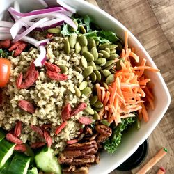 Canyon Grille - Power Bowl made vegan. HUGE DELICIOUS NUTRITIOUS SATISFYING bowl.