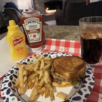 Wayback Burgers - Double cheeseburger and fries. - Burgers Near Me - Frisco, Texas