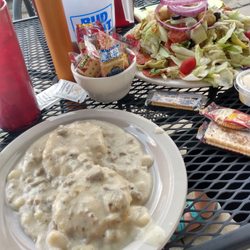 Sage House - Biscuits and Gravy with Tavern Salad
