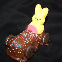 CC's Chocolates - Chocolate covered twinkie peep car