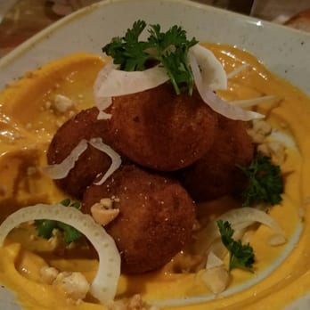 Evening Star Cafe - Delicious pork croquettes with paprika aioli - New American Near Me - Alexandria, Virginia