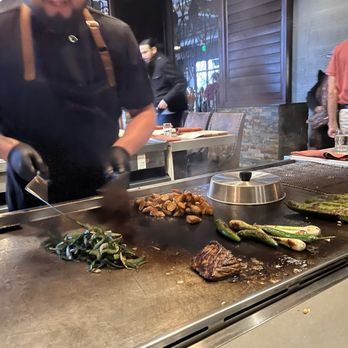 Descanso - Preparing veggies & ribeye - Mexican Near Me - Costa Mesa, California
