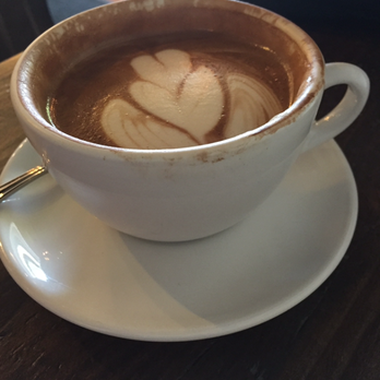 Barefoot Coffee Campbell - Circa 2016...Sad flat cold foam, burnt espresso, Voodoo, no cocoa on top :( - Coffee & Tea Near Me - Campbell, California