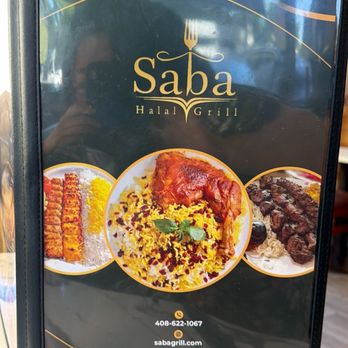 Saba Grill - Menu front - Persian/Iranian Near Me - San Jose, California