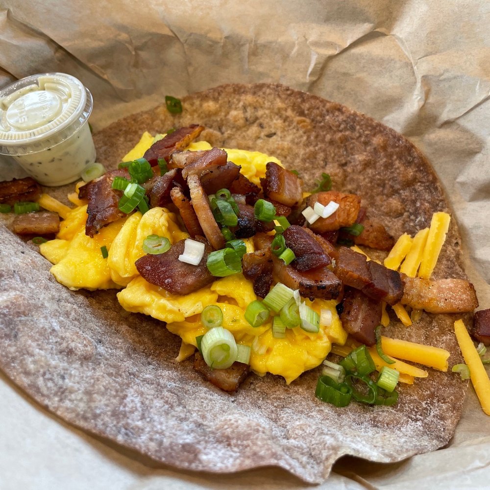 Ovenbird - Bavarian Bacon Breakfast Taco - Modern European Near Me - Austin, Texas Ovenbird - Bavarian Bacon Breakfast Taco - Modern European Near Me - Austin, Texas