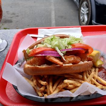 Gualala Seafood Shack - Prawn sandwich - Seafood Near Me - Gualala, California Gualala Seafood Shack - Prawn sandwich - Seafood Near Me - Gualala, California