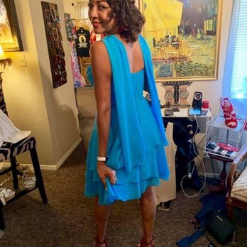 Nena's Finds - Nena's styled me! Love this blue dress! - Women's Clothing Near Me - Dallas, Texas Nena's Finds - Nena's styled me! Love this blue dress! - Women's Clothing Near Me - Dallas, Texas