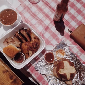 Copper Top BBQ - Sample platter and tri-tip sandwich on a pretzel roll! YUM! - Barbeque Near Me - Big Pine, California Copper Top BBQ - Sample platter and tri-tip sandwich on a pretzel roll! YUM! - Barbeque Near Me - Big Pine, California