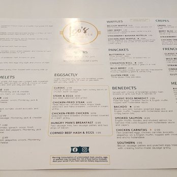 Leo's Brunch House - Menu, backside missing - Breakfast & Brunch Near Me - Carrollton , Texas Leo's Brunch House - Menu, backside missing - Breakfast & Brunch Near Me - Carrollton , Texas