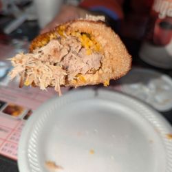 PR Bakery By Diana - Alcapurias de Arroz con Grandules y Pernil (Plantain with pork, rice & chick pea)
