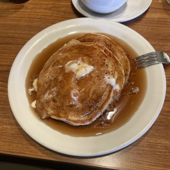 Denny's - My pancakes with a normal pool of syrup :) - Diners Near Me - Rancho Cordova, California