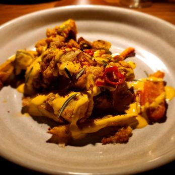 Brasero - Brazilian Fried Chicken: Okra, Chiles, Pickled Pepper Aioli - Latin American Near Me - Chicago, Illinois