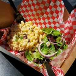 Dazzling Bistro Food Truck - Crab Mac N 4 Cheese with Mixed Green Salad!